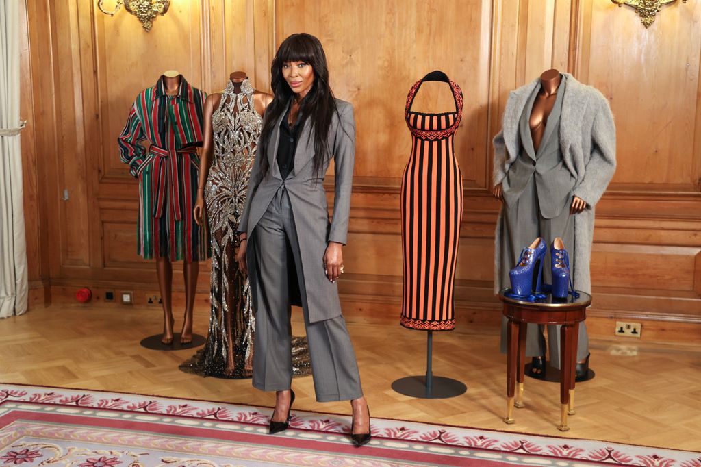 Naomi Campbell attends the NAOMI: In Fashion V&A Exhibition launch at The Dorchester on March 13, 2024 in London, England. (Photo by Mike Marsland/WireImage)