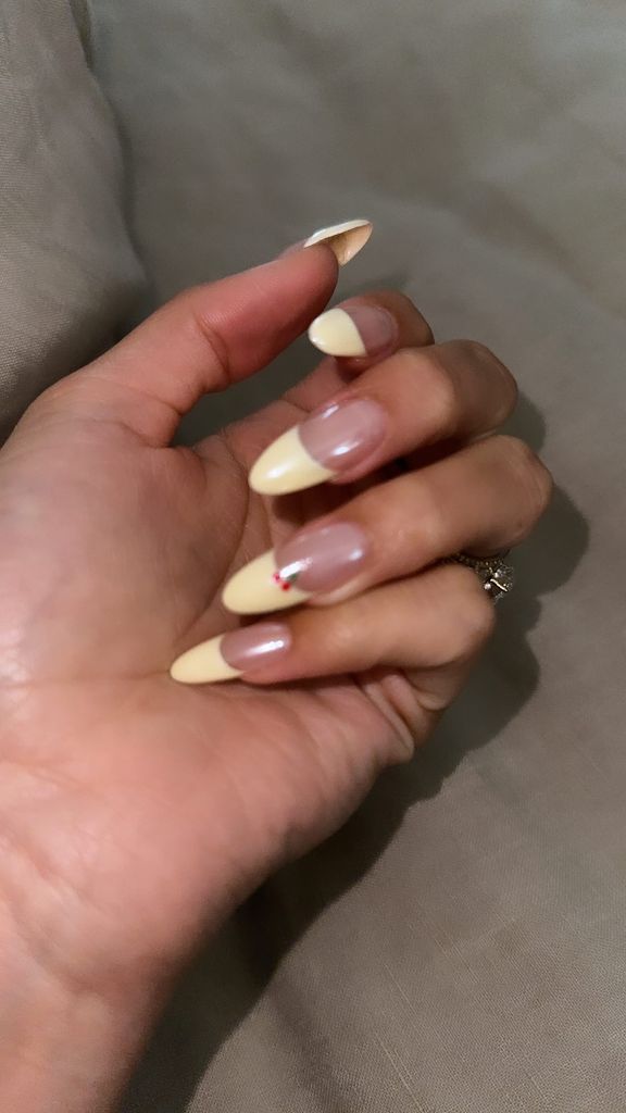 Hailey Bieber posted photos of the manicure on her Instagram Story