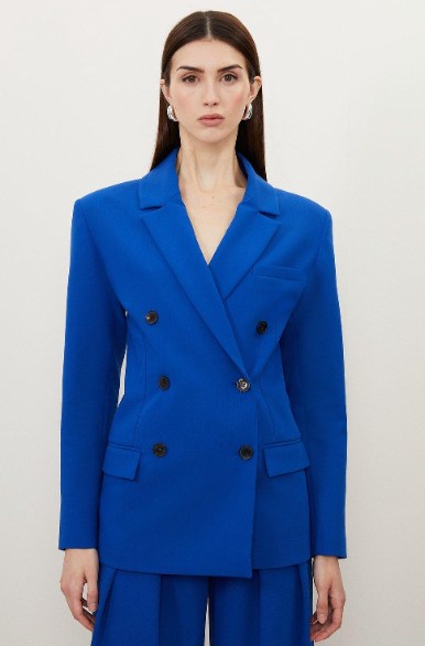 Blazer azul cobalto Karen Millen