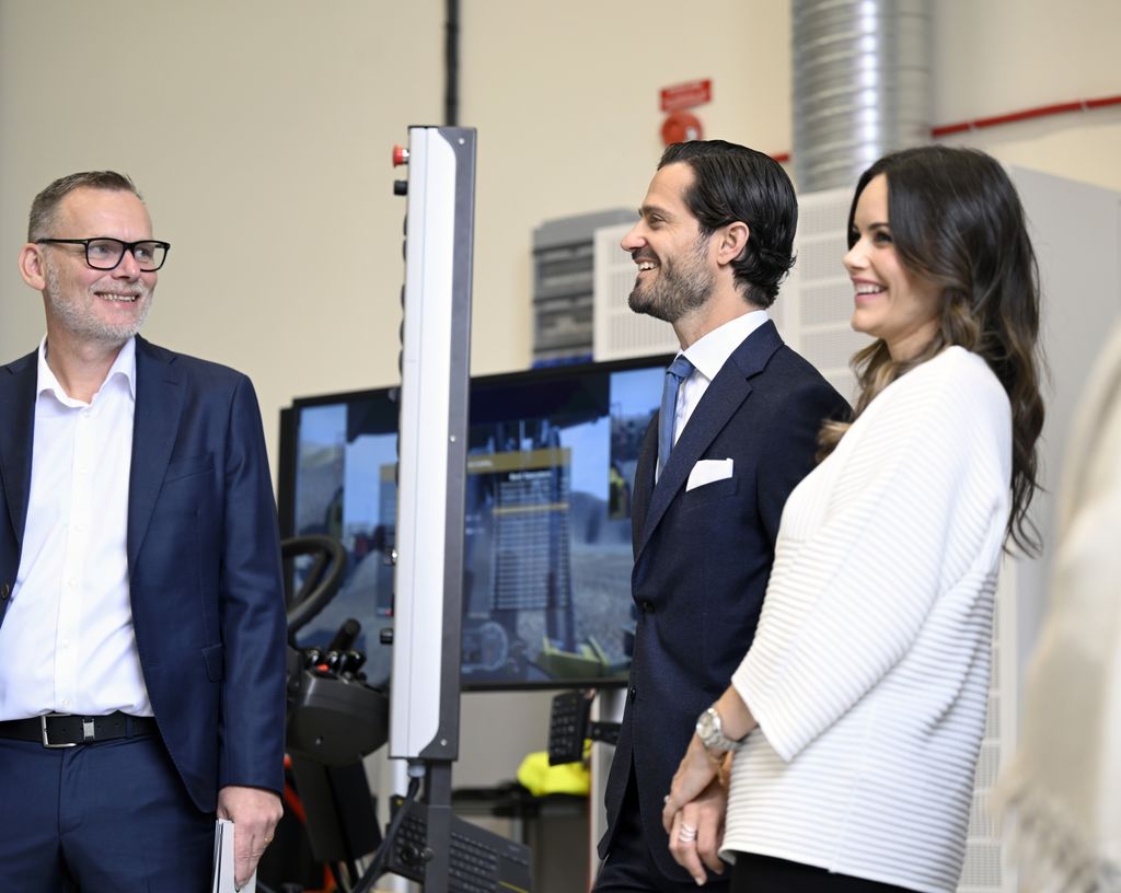 Prince Carl Philip and Princess Sofia laugh