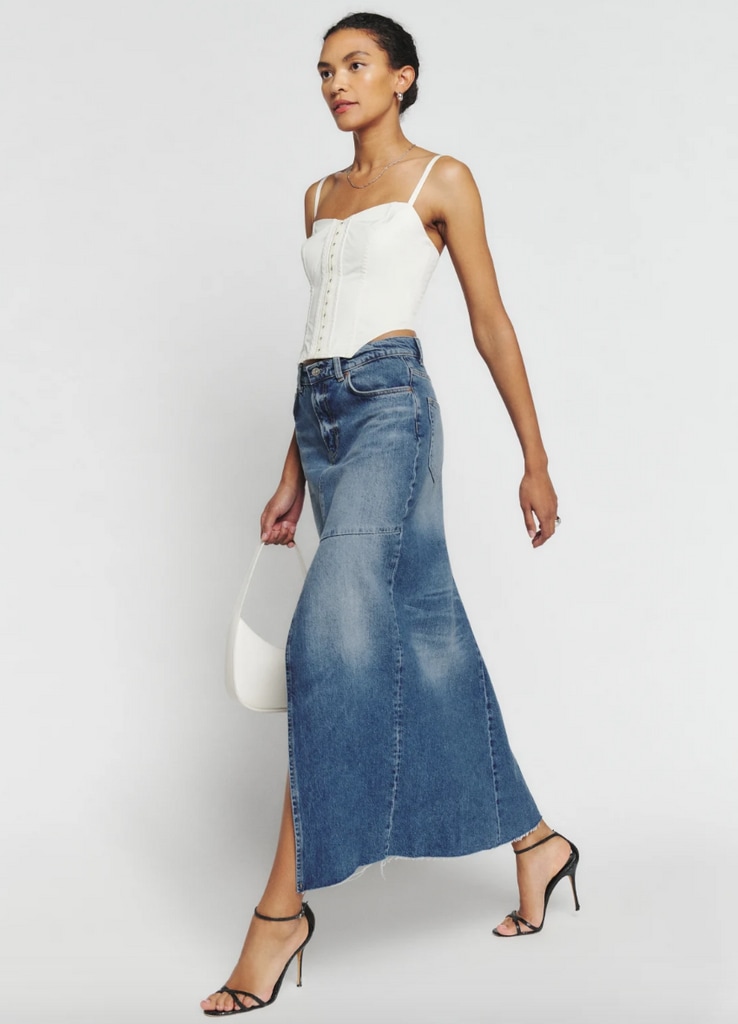 Reformation Taz maxi skirt