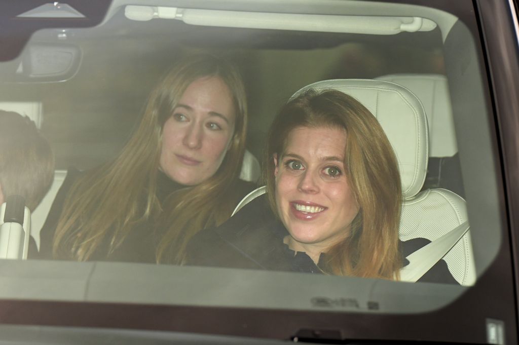 Princess Beatrice arrives for King Charles III's Christmas lunch at Buckingham Palace, London. 