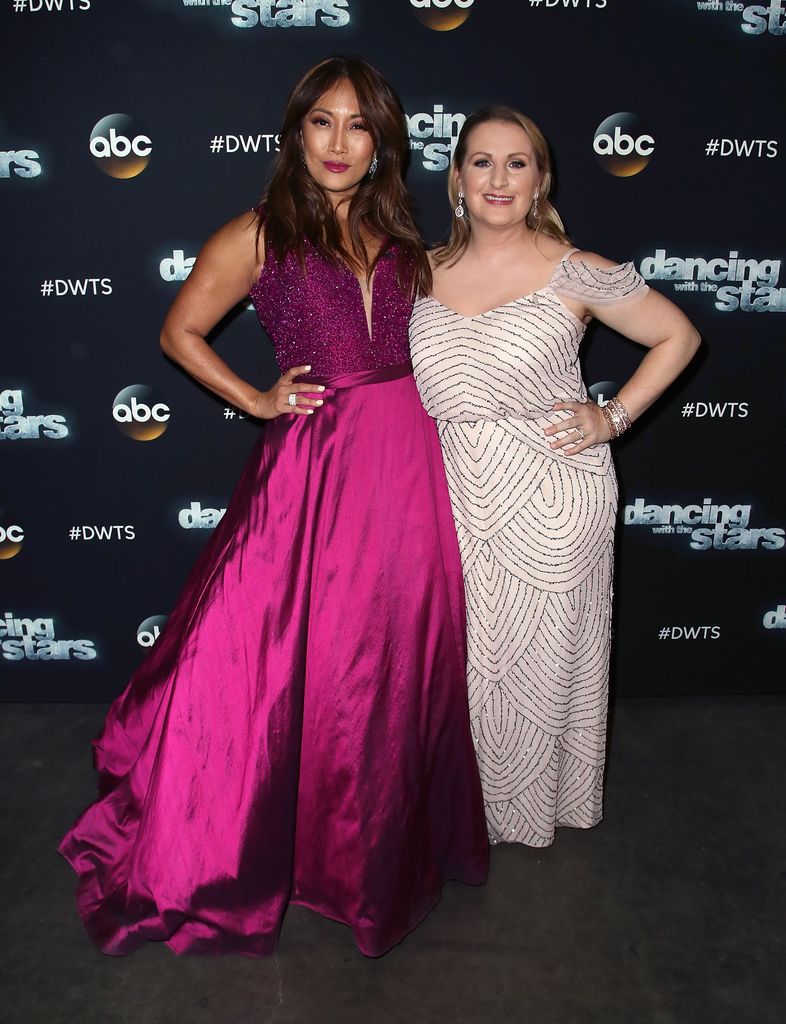 Dancer/competition judge Carrie Ann Inaba and choreographer Mandy Moore attend "Dancing with the Stars" Season 24 at CBS Televison City on May 1, 2017 in Los Angeles, California. 