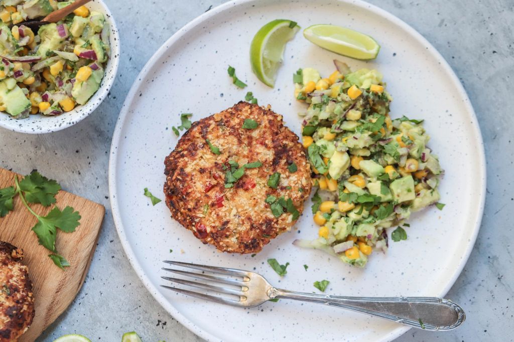 Try my shrimp patties with avocado for an energizing lunch