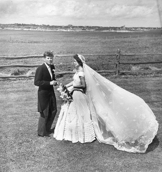 John Jackie Kennedy wedding photo