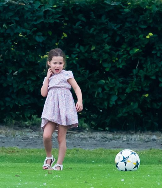 princess charlotte with football