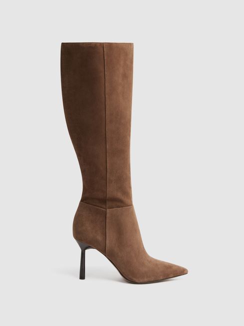 Reiss Gracyn Leather Boots