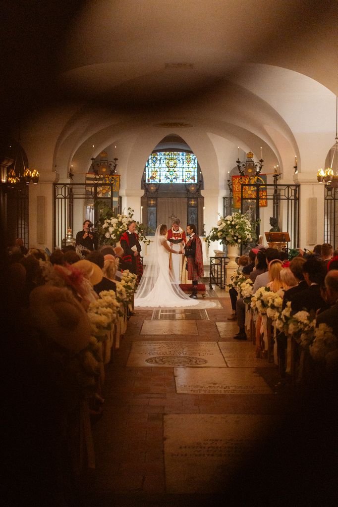 Mel B standing at the altar with her husband
