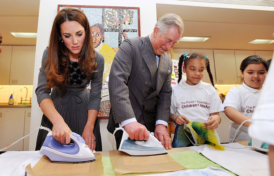 prince charles kate middleton ironing
