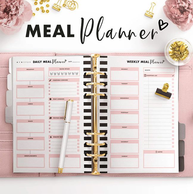 etsy a5 meal planner