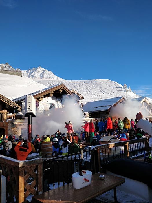 French Alps apres ski