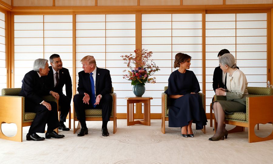 trumps meet japanese royals