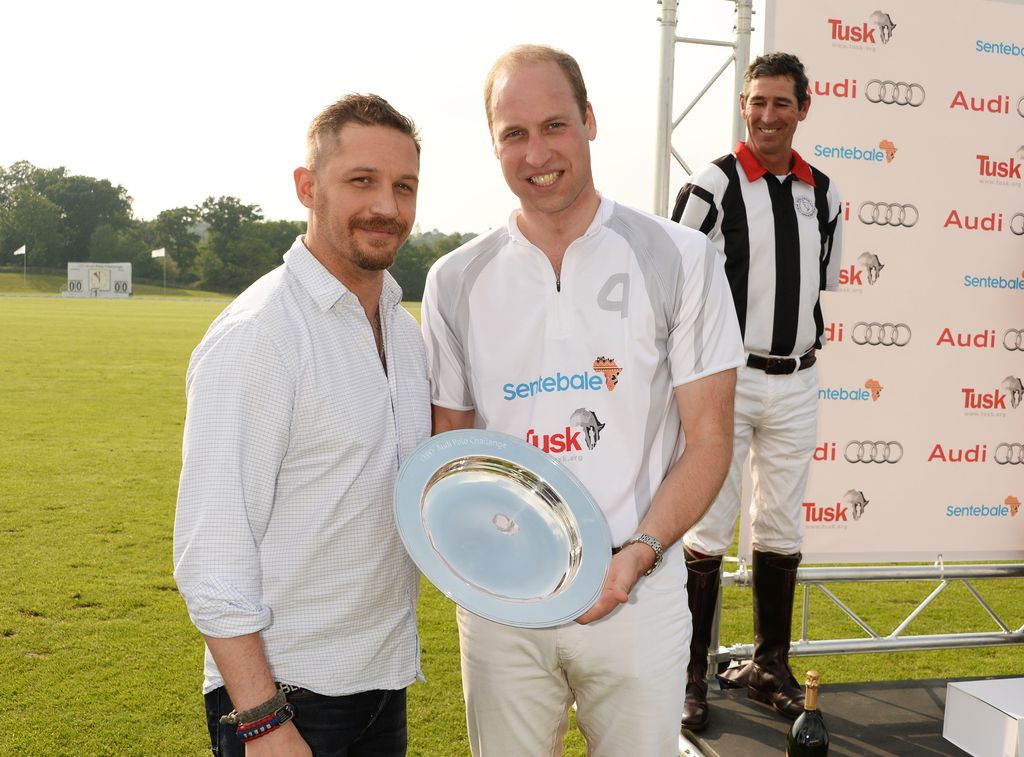 A photo of Prince William and Tom Hardy