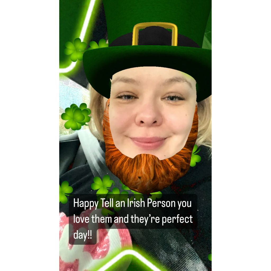 Nicola Coughlin celebrates St. Patrick's Day 