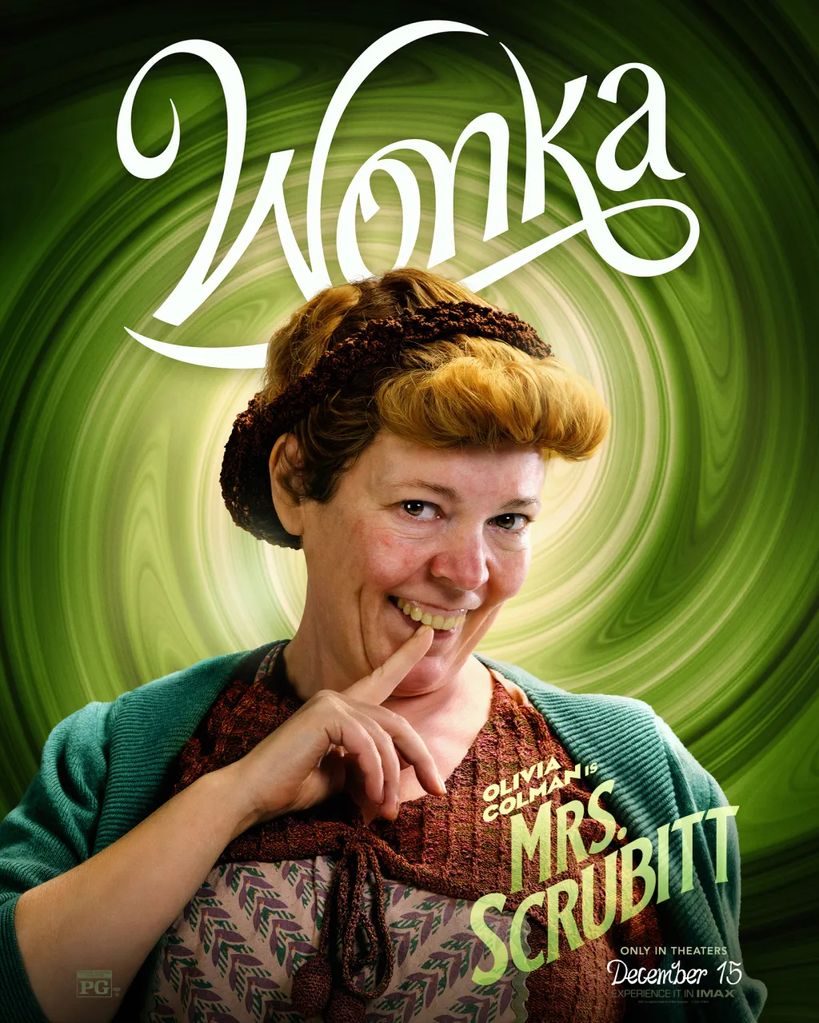 Olivia Colman as Mrs Scrubbit in Wonka