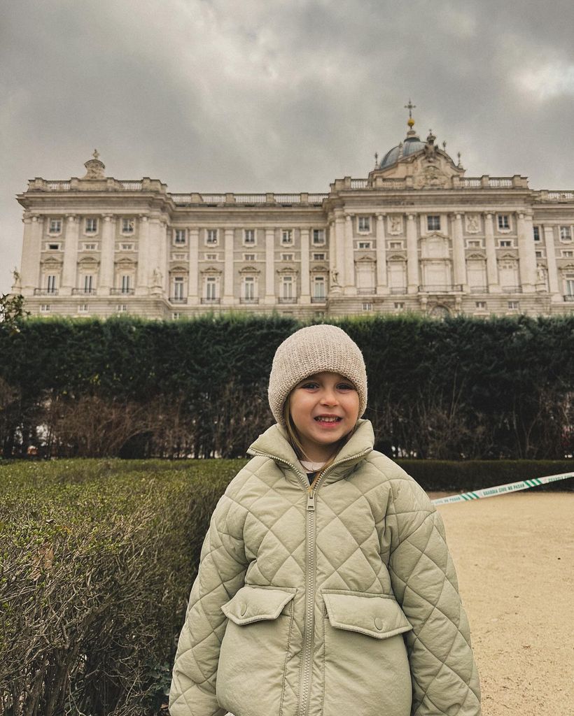 Mia Marquez at the Royal Palace in Madrid