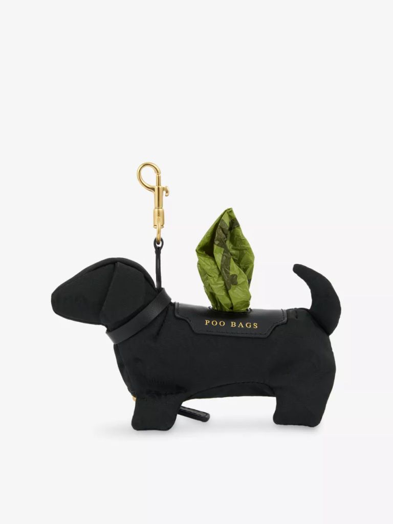 Dog Poo Logo-Embellished Woven Bag Charm