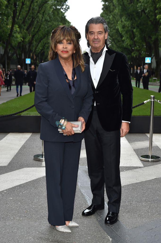  Tina Turner and  Erwin Bach attend the Giorgio Armani 40th Anniversary, 2015 in Milan