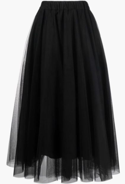 black tulle tutu skirt