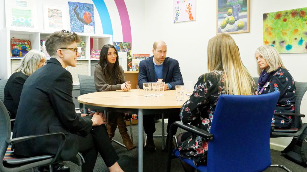 The Prince met several women and staff at the Nelson Trust, a support service that works across Wales, Bristol and surrounding areas