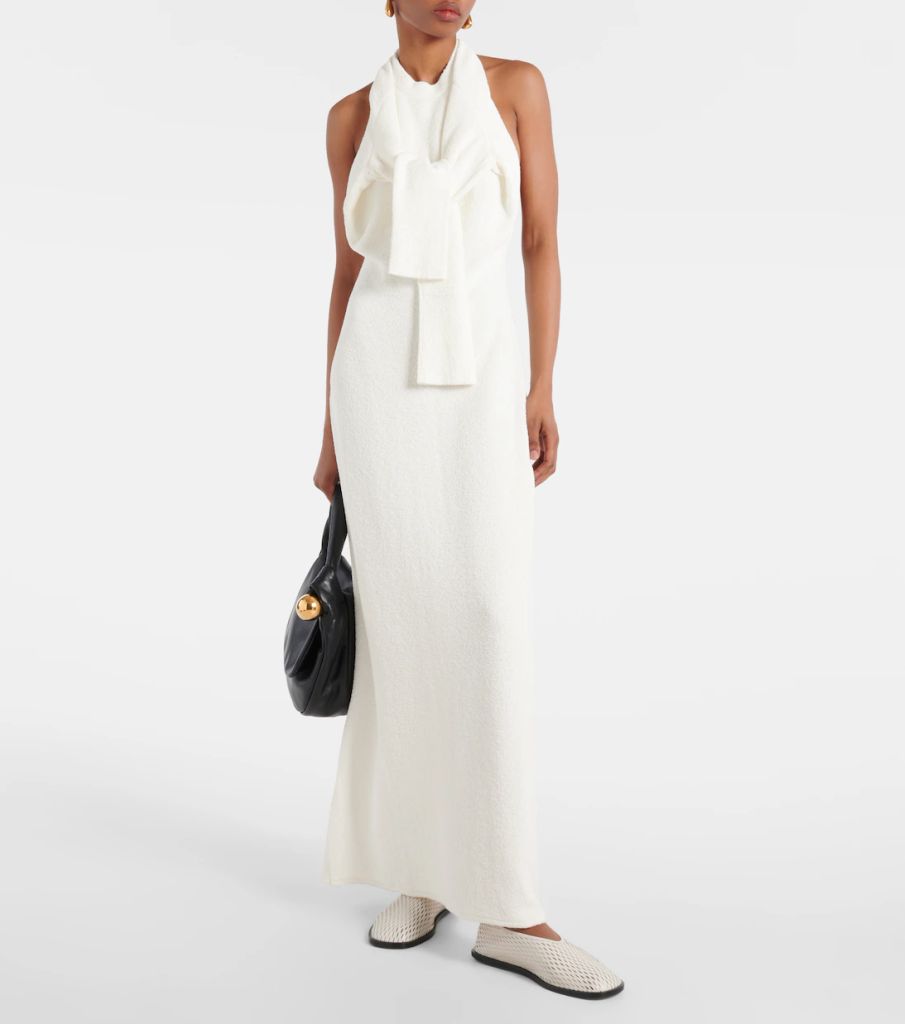 Proenza Schouler’s Lara cutout bouclé maxi dress can be worn in multiple ways