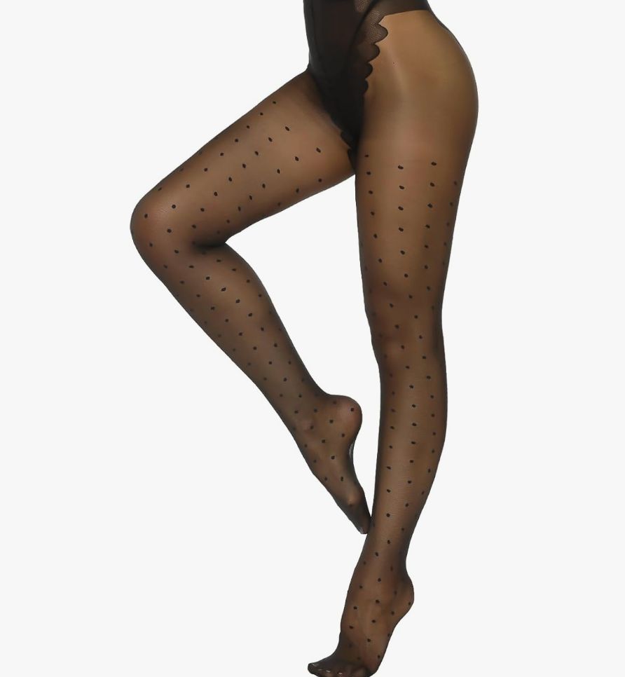 Polka Dot Patterned Tights