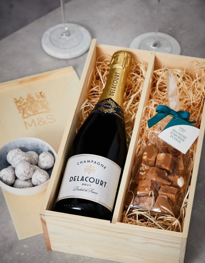 marks and spencer champagne gift set 