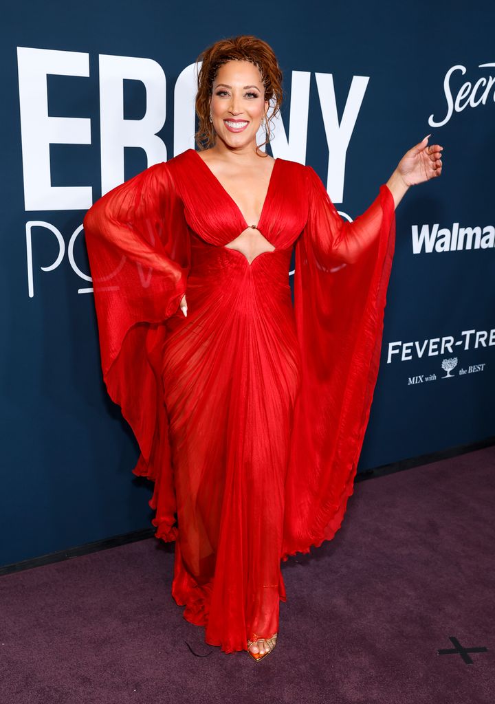 robin thede red gown