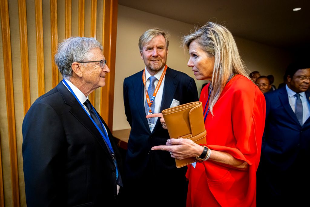 The couple chat to Microsoft founder Bill Gates