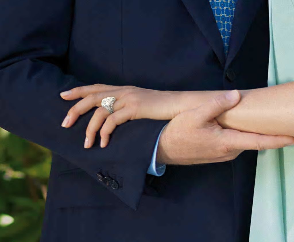 Charlene Wittstock's engagement ring