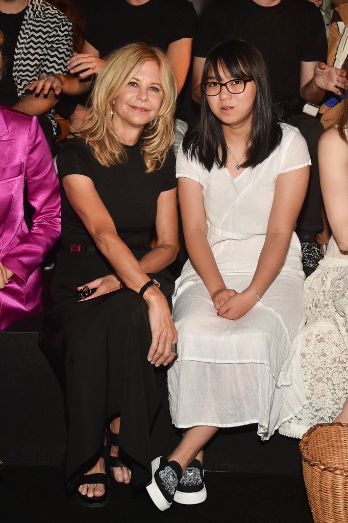 Meg Ryan and her daughter Daisy True in 2019 at Paris Fashion Week