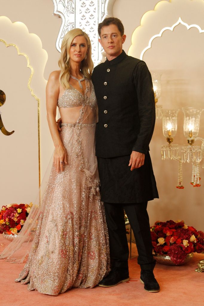 Nicky Hilton Rothschild and her husband posed in Indian dress