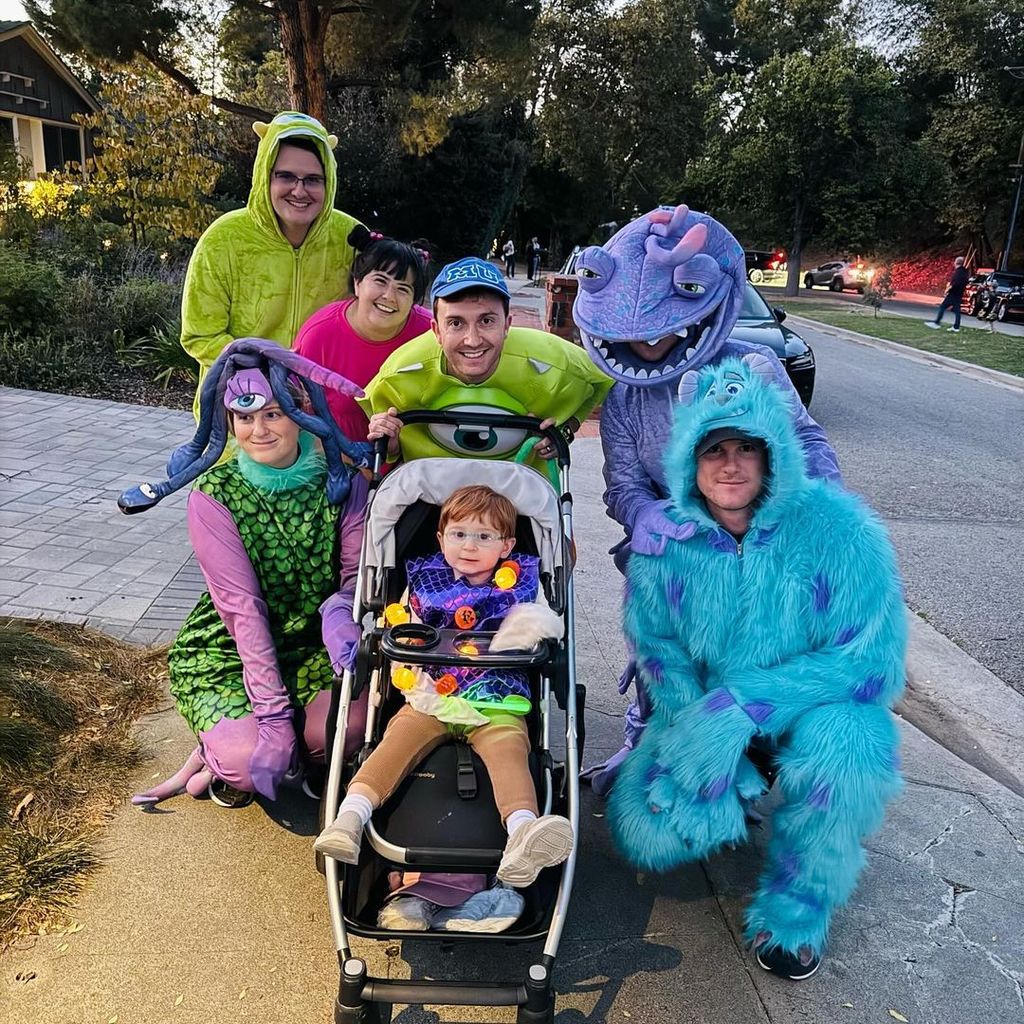 Meghan Trainor and Daryl Sabara celebrate Halloween with their family