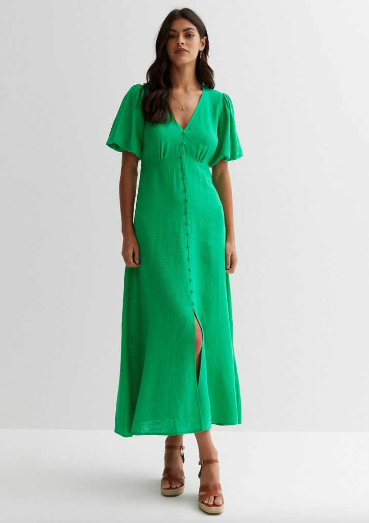 New Look green midi dress