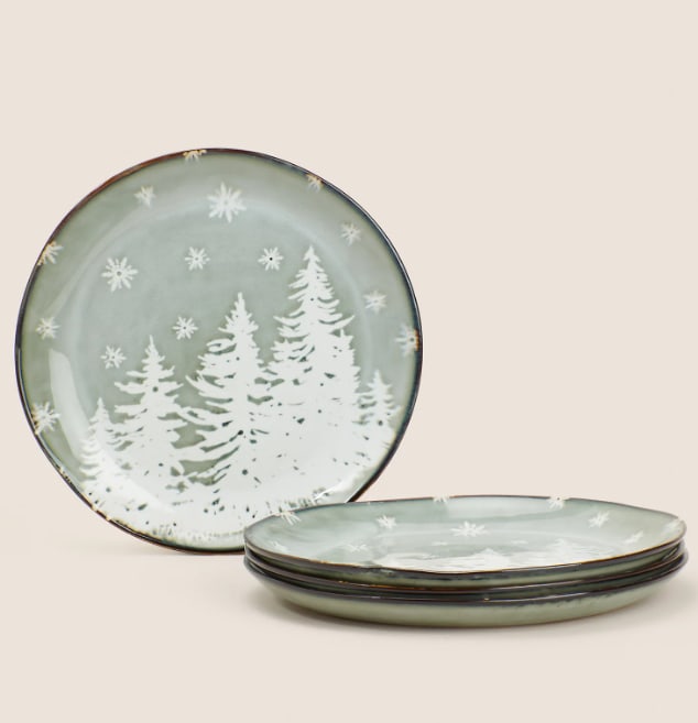 marks and spencer christmas plates 