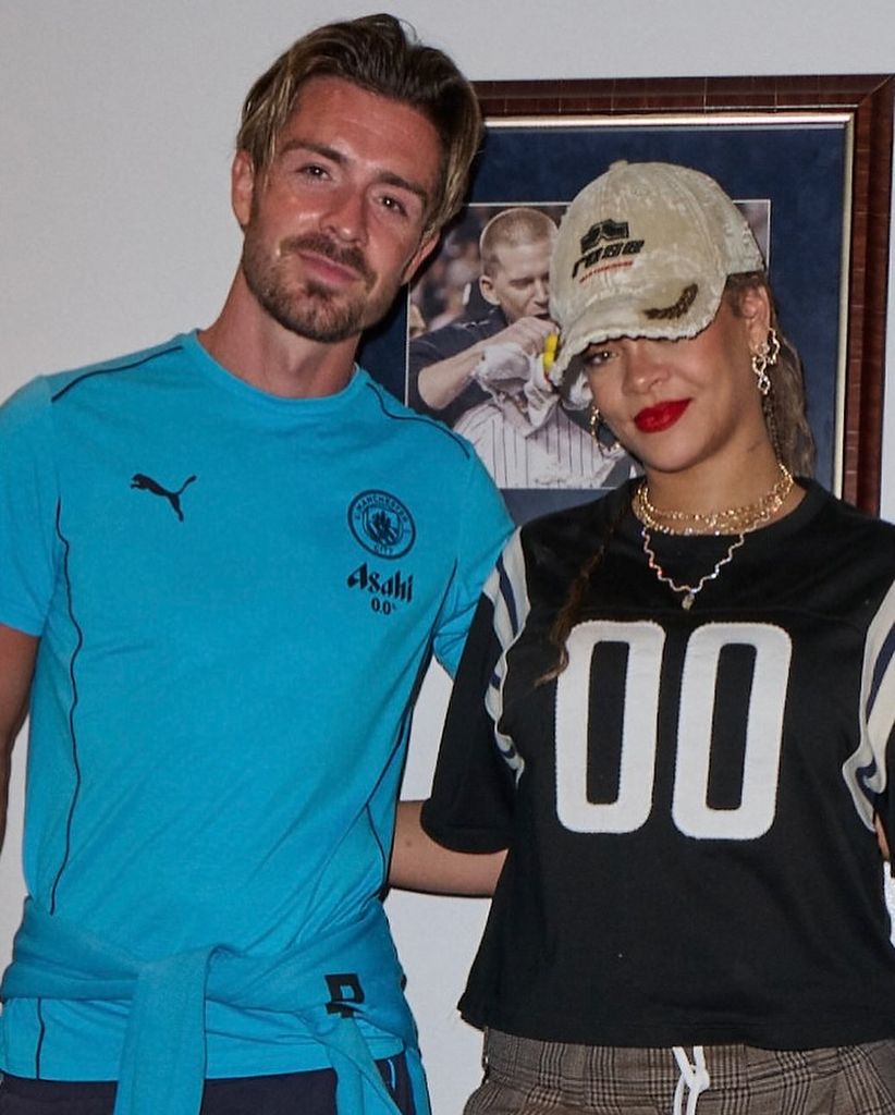 Football star Jack shared an image with Rihanna on Instagram