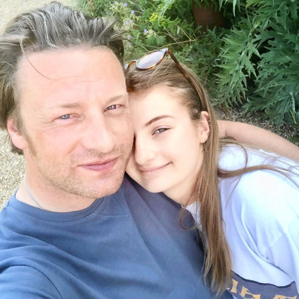 Jamie Oliver selfie with daughter Poppy