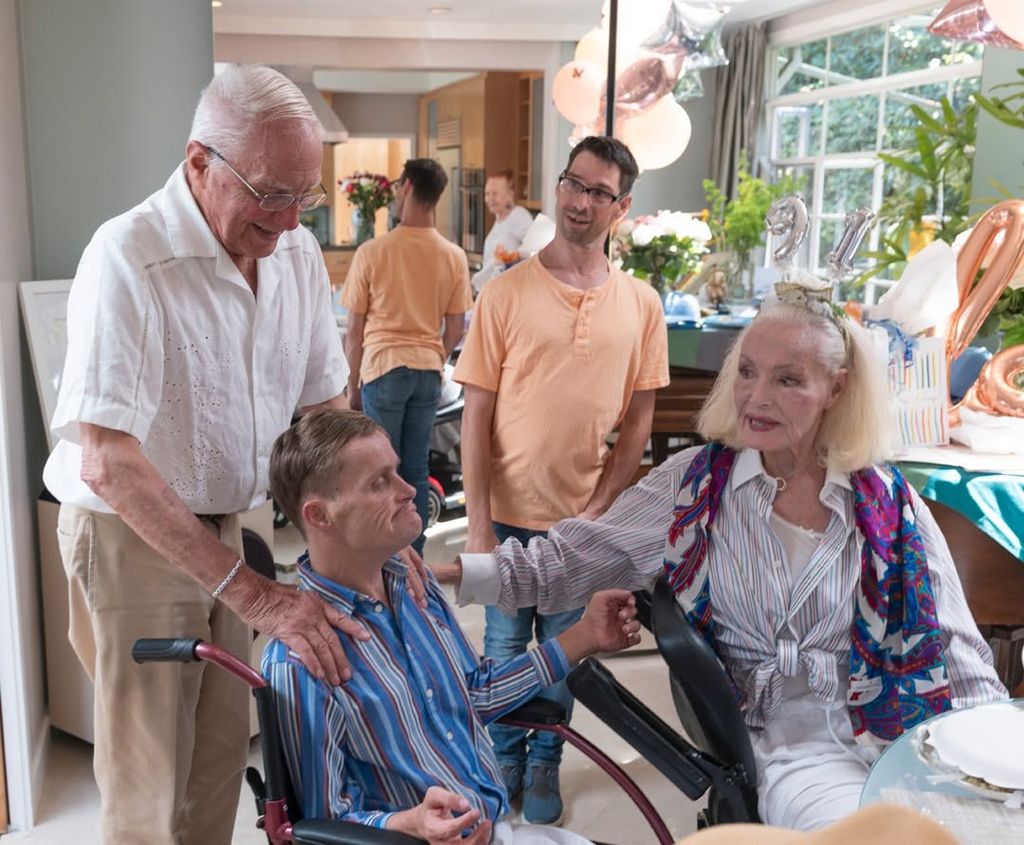 Julie Newmar celebrates her 91st birthday with her family, including her son John Jewl Smith, shared on Instagram