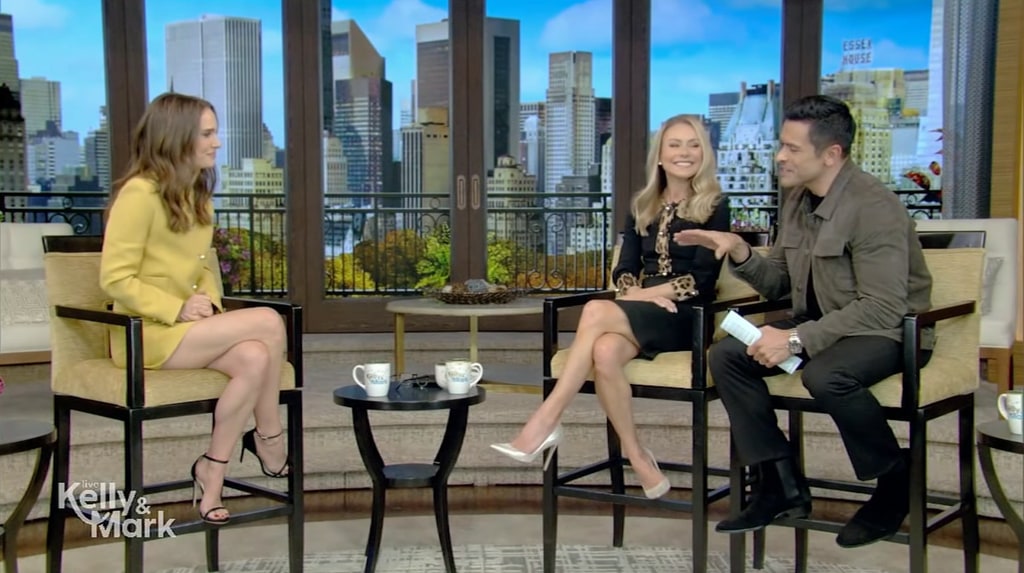 Natalie Portman appeared on Live with Kelly and Mark this week