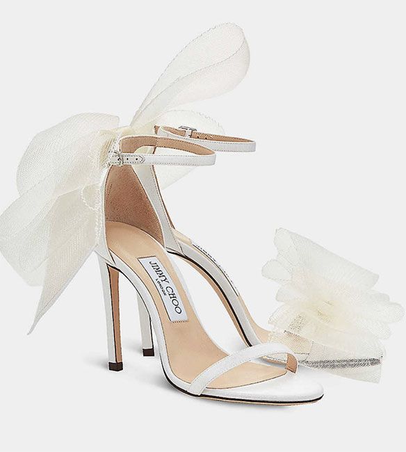 Fancy Pearl Bridal Shoes  Wedding shoes heels, Jimmy choo wedding