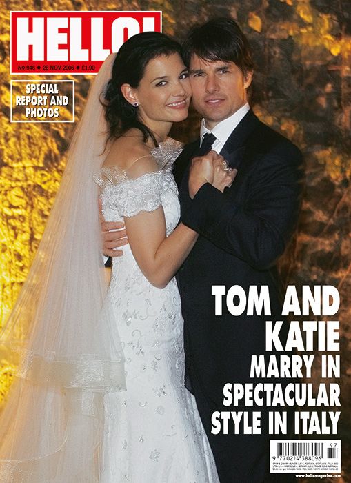 tom cruise and katie holmes wedding cover in hello1