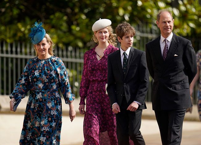 Earl and Countess of Wessex with Lady Louise and James