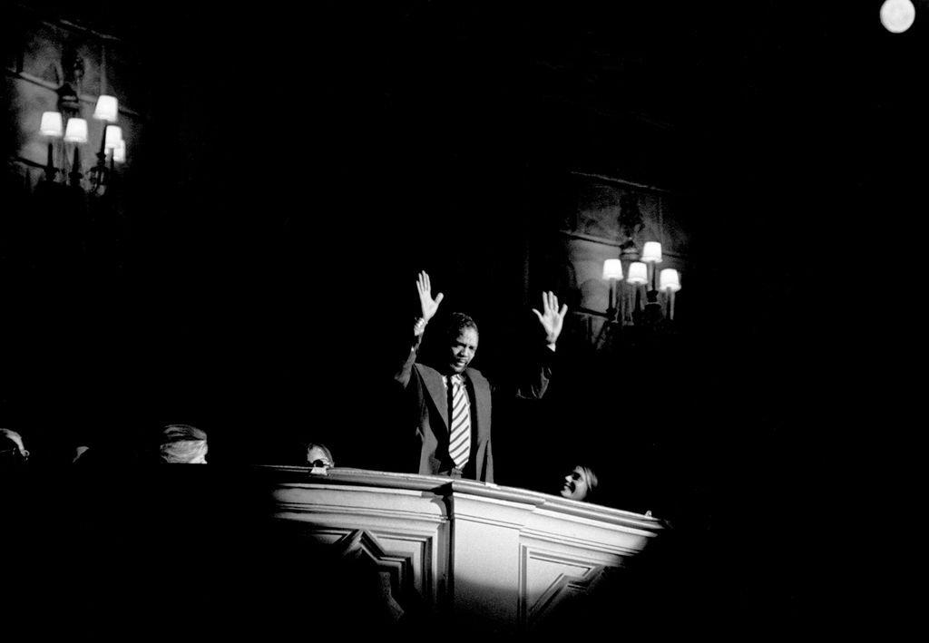 Producer Quincey Jones during a benefit in his honor at the Shrine Auditorium, Los Angeles, CA 1974.