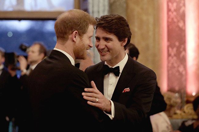 Justin Trudeau and Prince  Harry
