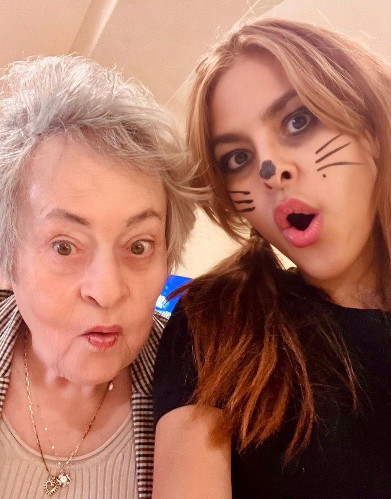 Photo shared by Eva Mendes on Instagram November 6 2023 where she is posing next to her mom Eva Pérez Suarez as they celebrated her 82nd birthday