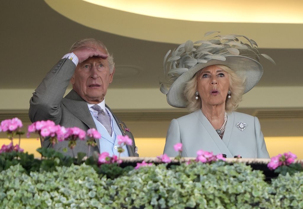 The King and Queen watched the race intently