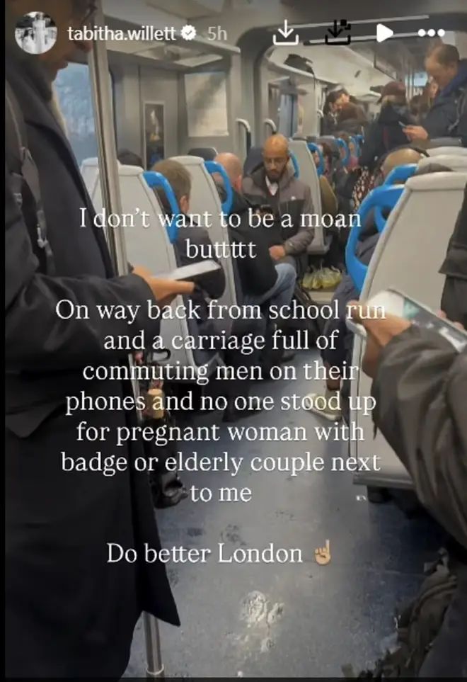 The Made In Chelsea star shared her frustration about her commute to Instagram