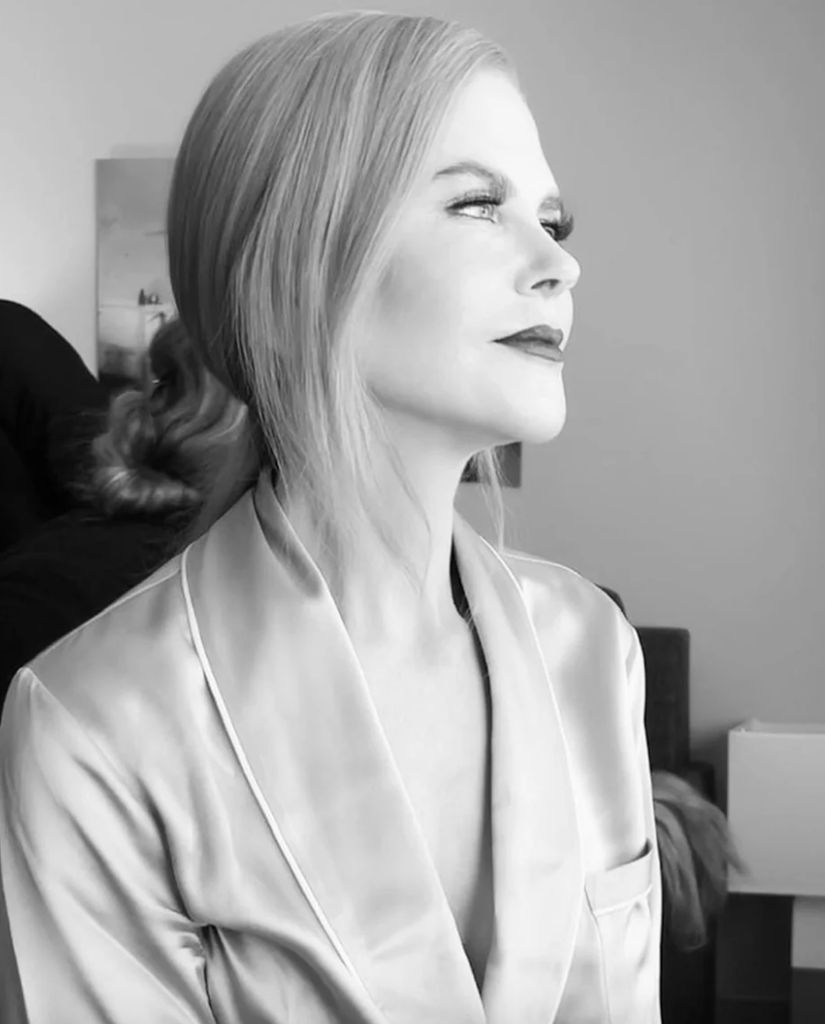 Nicole Kidman wearing Olivia von Halle PJs