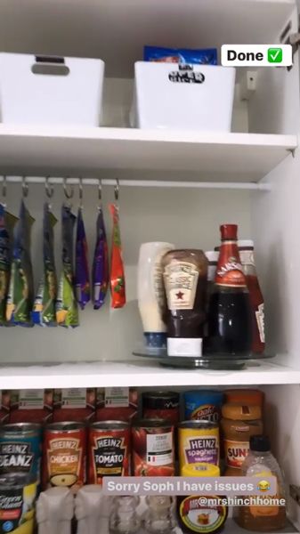 mrs hinch organised cupboard