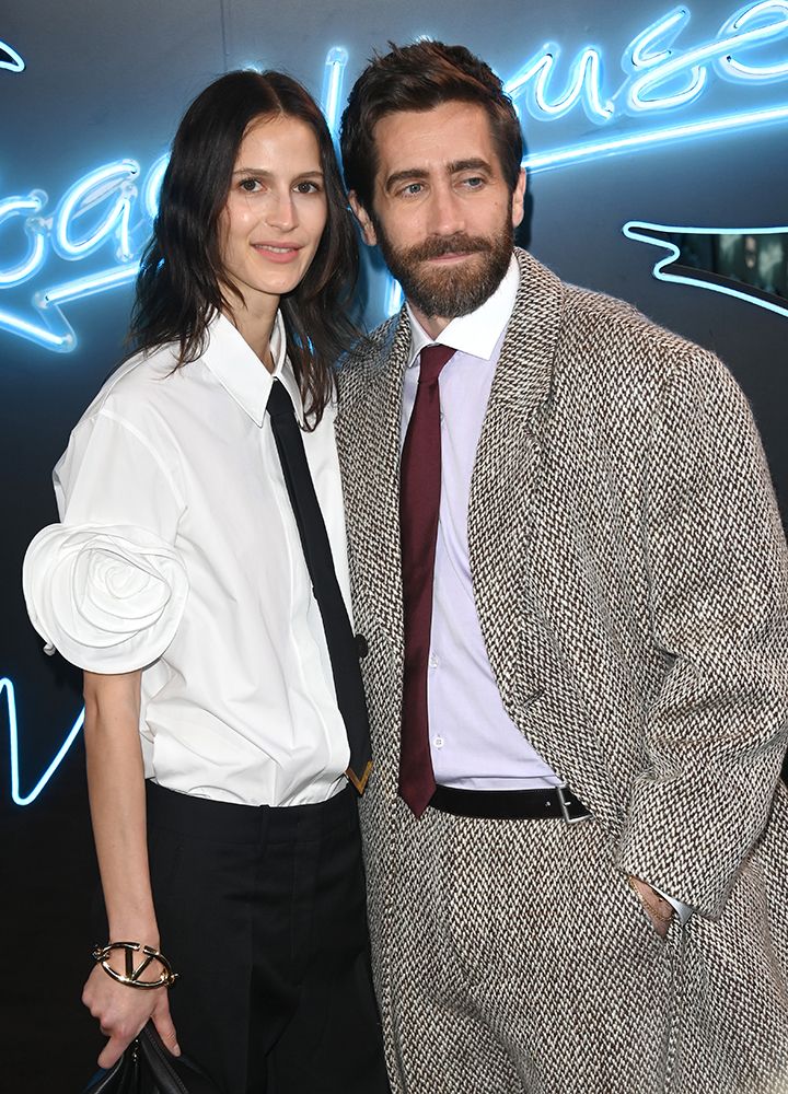 Jake Gyllenhaal and Jeanne Cadieu at the London premiere of Road House